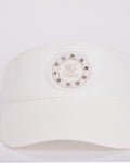 Tweed Logo Point Wide Visor - White