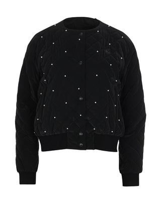 Pearl quilted jumper - Black