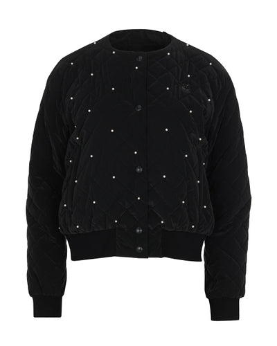 Pearl quilted jumper - Black