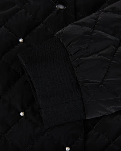 Pearl quilted jumper - Black