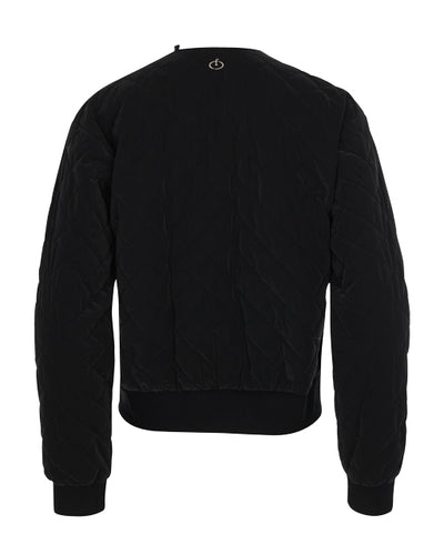 Pearl quilted jumper - Black