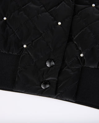 Pearl quilted jumper - Black