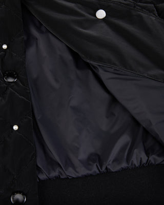 Pearl quilted jumper - Black