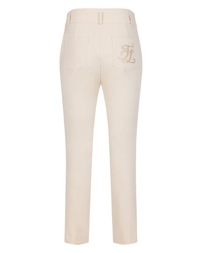 Fair Liar High waist Slim Fit Pants - Cream