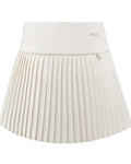 [FL Signature] Pearl & Bead Flare Pleated Skirt - Ivory