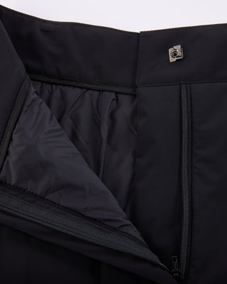 Padded flare Mid Length skirt -Black