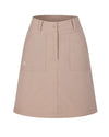 Padded flare Mid Length skirt -Cocoa