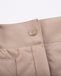 Padded flare Mid Length skirt -Cocoa