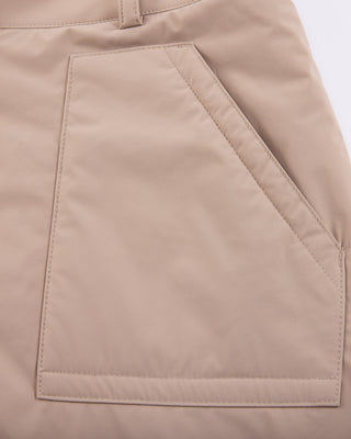 Padded flare Mid Length skirt -Cocoa