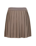 Logo band pleated skirt - Cocoa