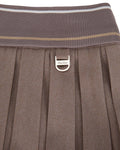 Logo band pleated skirt - Cocoa