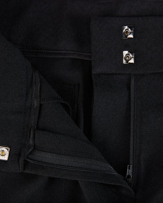 Pin Tuck Bermuda Pants - Black