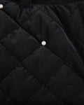 Pearl quilted short pants - Black