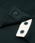 Men's Waffle Weave Round Neck Knit - Dark Green