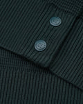 Men's Waffle Weave Round Neck Knit - Dark Green