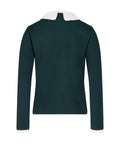 Detachable beaded lace collar knit - Dark Green