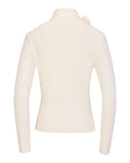 Neck Ribbon Knit Pullover - Ivory