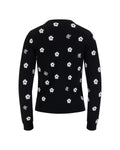 Flower Point Jacquard Knit - Black