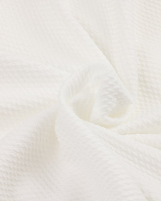 Beaded round collar T-shirt - Ivory