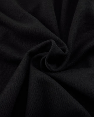 Frill sleeve high neck t-shirt - Black