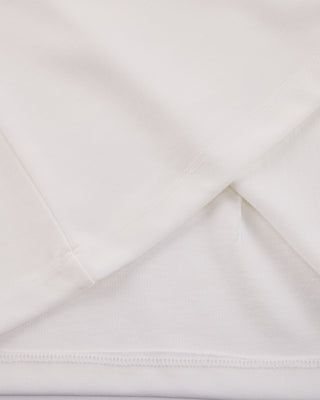 Frill sleeve high neck t-shirt - Ivory