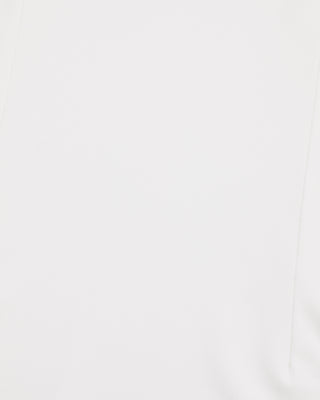 Double chiffon ribbon collar T-shirt - Ivory