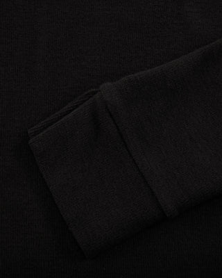 Fleeced high neck t-shirt - Black