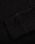 Fleeced high neck t-shirt - Black