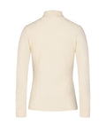 Fleeced high neck t-shirt - Cream