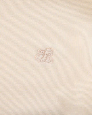 Fleeced high neck t-shirt - Cream