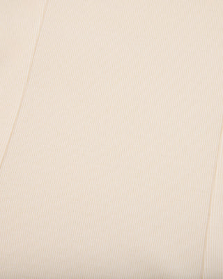 Fleeced high neck t-shirt - Cream