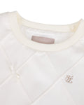 Ribbon Detailed Windproof Vest - Cream