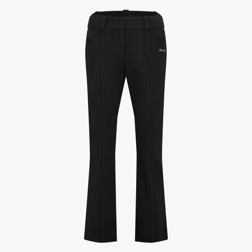 Ribbon Pocket Bootscut Pants (Black)