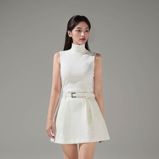 Tweed Balloon Skirt (Ivory)