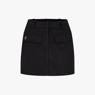 Brushed H-line Skirt (Black)