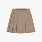 Pleats A-line Skirt (Beige)