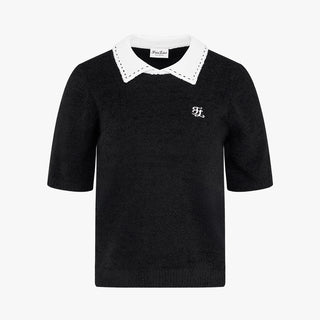 Fluffy Cropped Knit (Black)