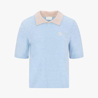 Fluffy Cropped Knit (Blue)