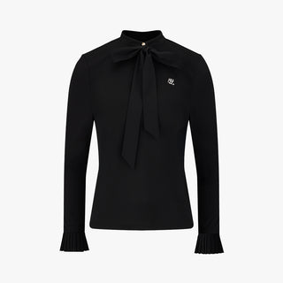 Tie Mockneck Tshirt (Black)