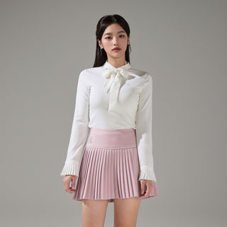 Tie Mockneck Tshirt (Ivory)