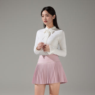 Tie Mockneck Tshirt (Ivory)