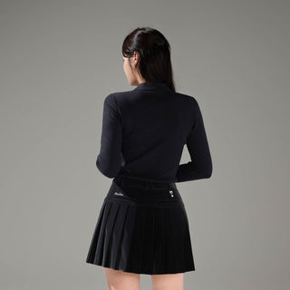 Tie Ribbon Turtle-neck Tshirt (Black)