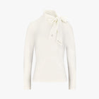Tie Ribbon Turtle-neck Tshirt (Ivory)