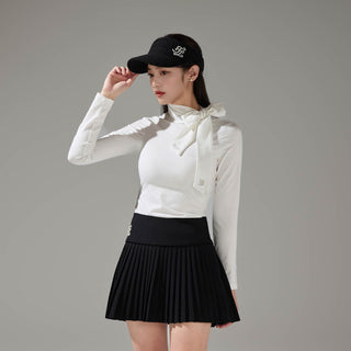 Tie Ribbon Turtle-neck Tshirt (Ivory)