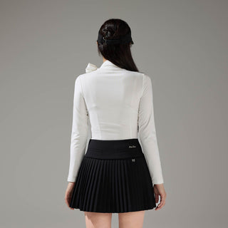 Tie Ribbon Turtle-neck Tshirt (Ivory)