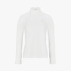 Pleats Turtle-neck Tshirt (Ivory)