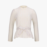 [TOKYO] Ribbon Flare Knit (Cream)