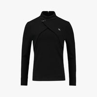 Layered Bolero T-Shirt (Black)