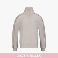 Half-Zip Pullover T-Shirt (Beige)