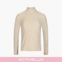 Basic Brushed Turtleneck T-Shirt (Beige)
